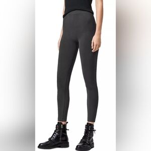 AllSaints Charcoal Ribbed Leggings